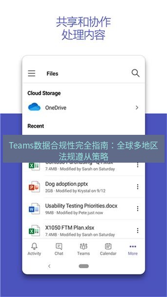 teams下载 Teams数据合规性完全指南：全球多地区法规遵从策略