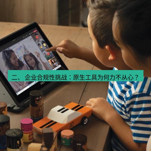 teams官网 二、 企业合规性挑战：原生工具为何力不从心？